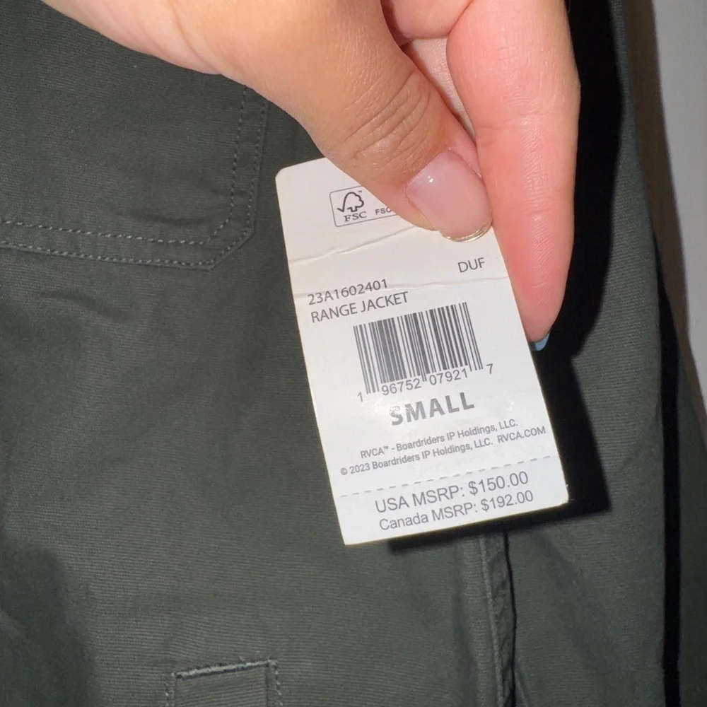 RVCA Men Jacket Sz small